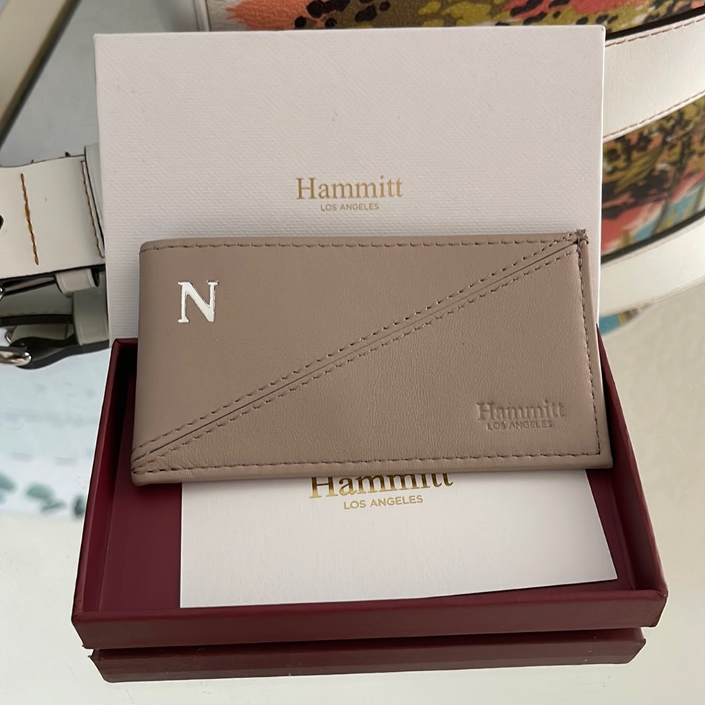 Hammitt leather card holder